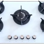 Piano cottura LAREL Incasso 5 fuochi 90cm Vetro/bianco L958GB