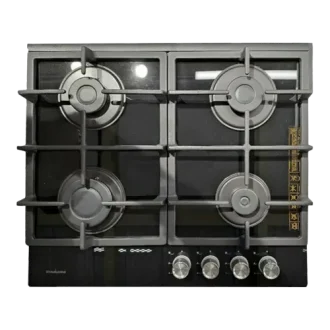 Piano Cottura SCHAUB LORENZ a Gas 4 Fuochi Gas 60cm Vetro/nero SSPC604GFG