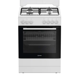 Cucina INDESIT 4 Fuochi a Gas 60X60 Forno elettrico Bianco I6G3PMW