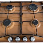 Piano cottura LAREL da Incasso a Gas 4 fuochi 60cm Marrone L848M