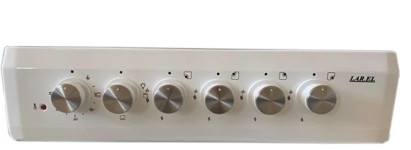 Cucina LAREL 4 Fuochi 50×50 Forno elettr./grill Con coperchio Bianco L5005EVB - immagine 2