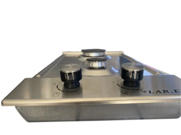 Piano Cottura LAREL a gas 2 Fuochi 30 cm Inox L828X - immagine 2