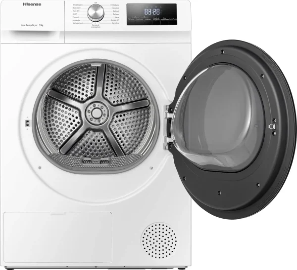 Asciugatrice HISENSE 9 Kg Classe D Pompa di calore DHQA902U - immagine 2