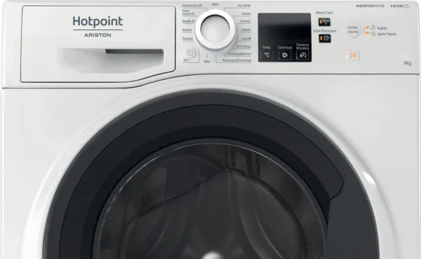 Lavatrice HOTPOINT Standard 9 Kg Classe A 1400 giri Inverter NF97WK IT - immagine 2