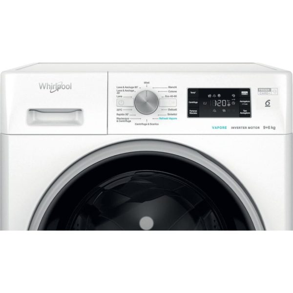 Lavasciuga WHIRLPOOL Lav. 9 KG Asc. 6 KG Classe A 1400 giri FFWDB964489BSVIT - immagine 2