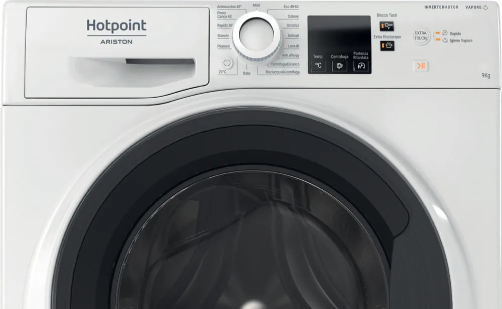 Lavatrice Hotpoint Standard 9 Kg Classe A 1400 giri Inverter NF97WK IT - immagine 2