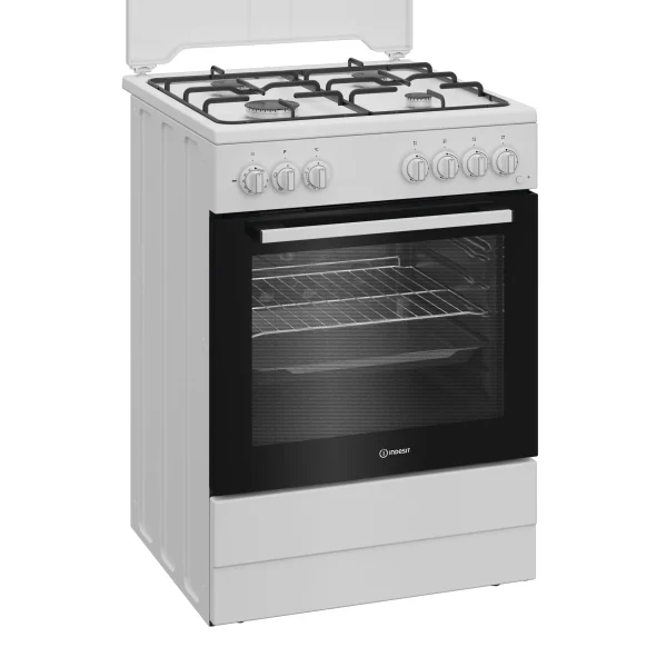Cucina INDESIT 4 Fuochi a Gas 60X60 Forno elettrico Bianco I6G3PMW - immagine 2