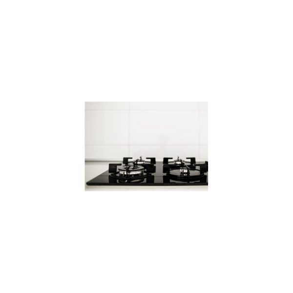 Piano cottura LAREL da Incasso a Gas 4 fuochi 60cm vetro/nero L848GN - immagine 2