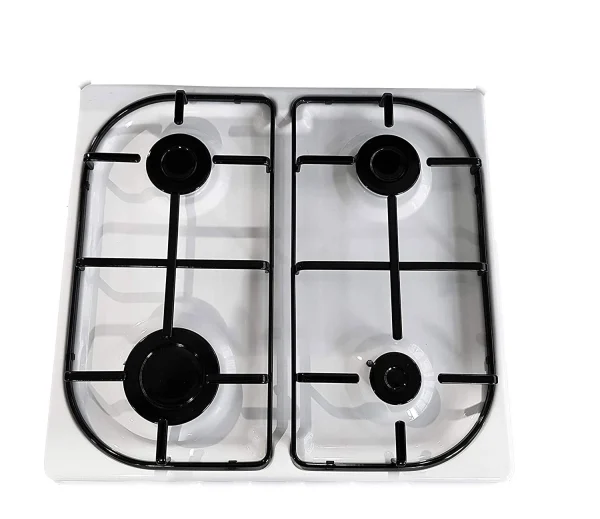 Cucina LAREL 4 Fuochi 50×50 Forno elettr./grill Con coperchio Bianco L5005EVB - immagine 3