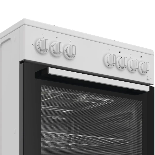 Cucina INDESIT 4 Fuochi a Gas 60X60 Forno elettrico Bianco I6G3PMW - immagine 3