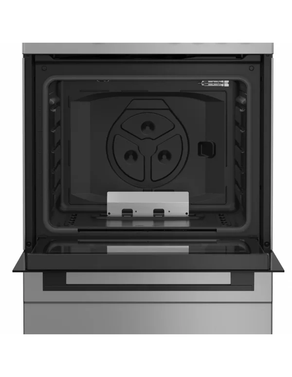 Cucina INDESIT 4 Fuochi a Gas 60X60 Forno a gas Inox I6GGKMS - immagine 3