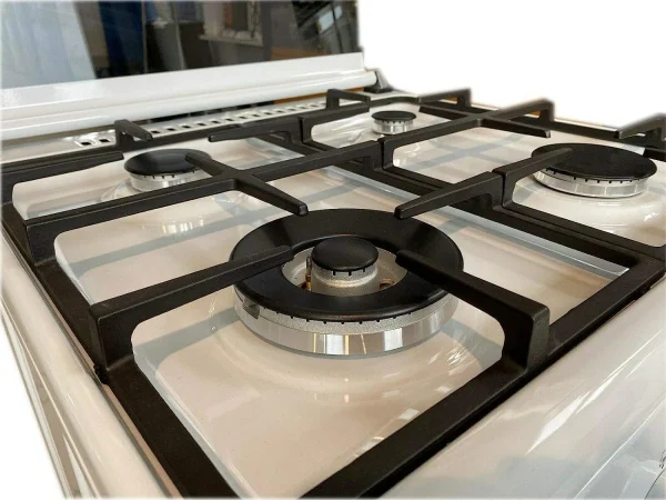 Cucina LAREL 4 fuochi a gas 60×60 Forno Elettrico Ventilato Bianco L60EB - immagine 3