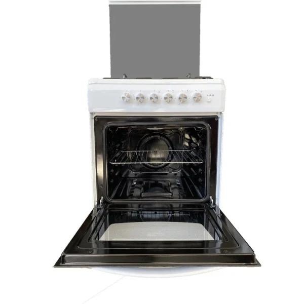 Cucina LAREL 4 Fuochi 60×60 Forno gas + grill Colore Bianco L6005B - immagine 4