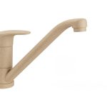 Miscelatore APELL da cucina monocomando a canna bassa Granito Avena APL4070GO