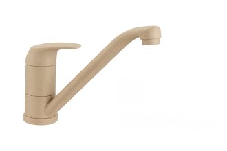 Miscelatore APELL da cucina monocomando a canna bassa Granito Avena APL4070GO