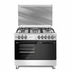 Cucina LAREL 5 fuochi a gas 90x60 Forno a gas porta bombola Inox L90GXP