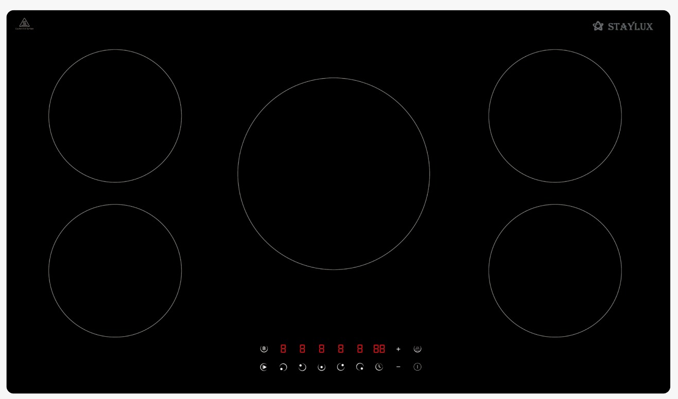 Piano Cottura STAYLUX a Induzione da 90 cm in Vetroceramica Nero HI90-05TB