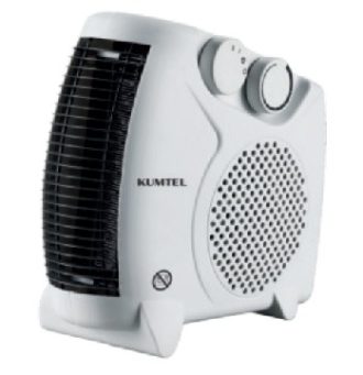Termoventilatore KUMTEL 2000 Watt Con Termostato 2 Velocita HFH-03