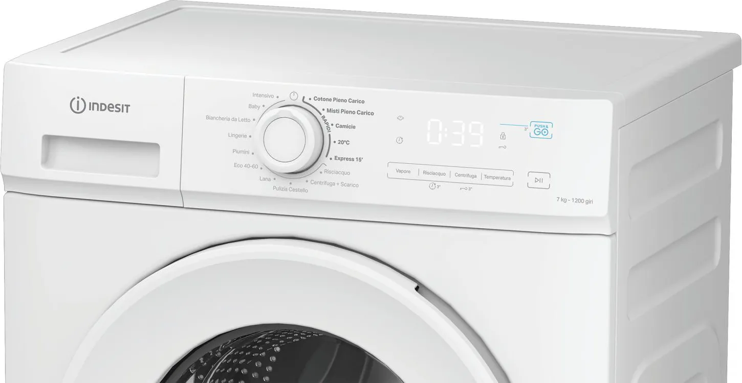 Lavatrice INDESIT Standard 7 Kg classe A 1200 giri IMA 762 MY TIME IT - immagine 3