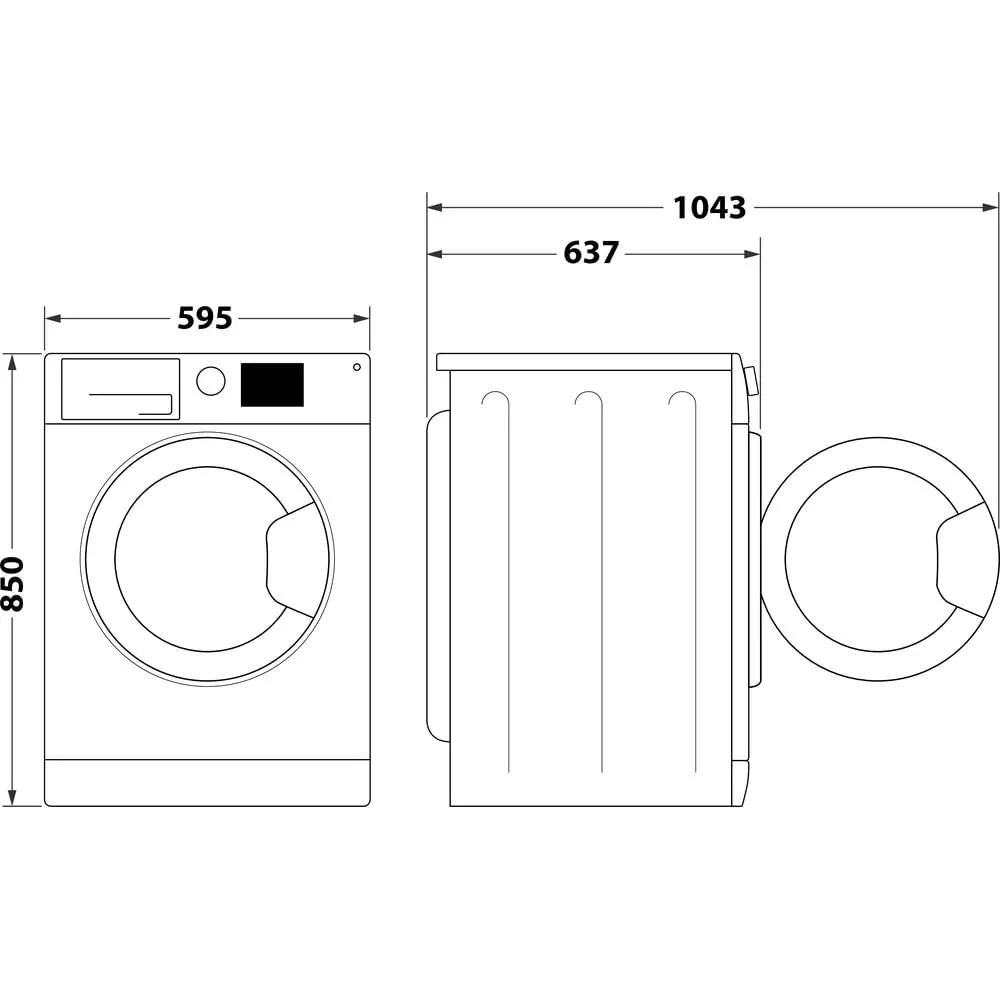 Lavatrice Hotpoint Standard 9 Kg Classe A 1400 giri Inverter NFR79W IT - immagine 4