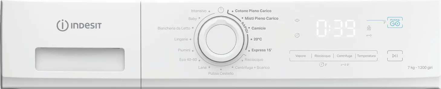 Lavatrice INDESIT Standard 7 Kg classe A 1200 giri IMA 762 MY TIME IT - immagine 4