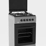 Cucina STAYLUX 4 Fuochi Forno a Gas 50×50 cm 55 G40F BLACK/GREY