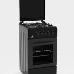 Cucina STAYLUX 4 Fuochi Forno a gas 50x50 cm 55 G40F BLACK