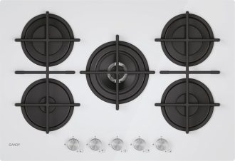 Piano Cottura CANDY a Gas 75 cm Colore Vetro/bianco CVG74WTW