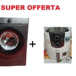 Kit promozione Lavatrice STAYLUX 6 kg Nera + Friggitrice ad Aria 5 lt