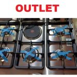 Piano cottura HOTPOINT OUT. 5 Fuochi + 1 piastra 90 cm  Acciaio Inox/ghisa Cod: AM95E0/GM/SA OUT