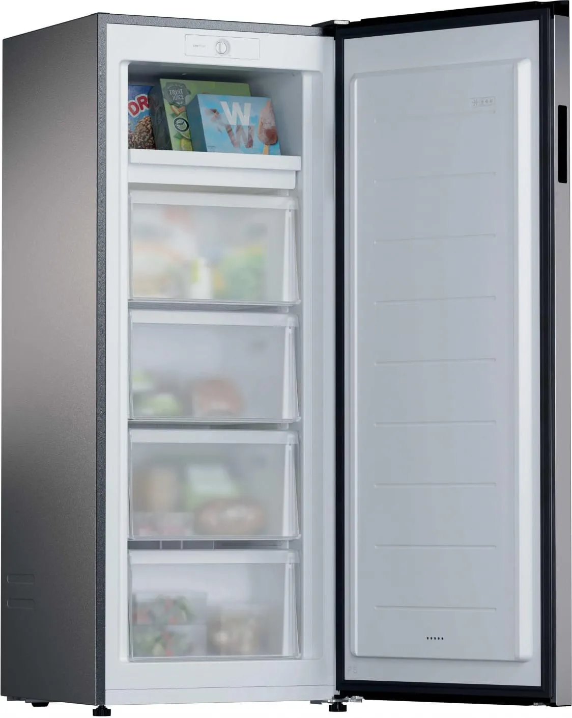 Congelatore CANDY Verticale a 4 cassetti Classe E 169 Lt Inox CNUQ2L513EX - immagine 4