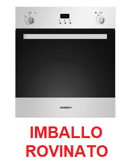 Forno Da Incasso ROSIERES OUT. 60 Lt a GAS 5 Funzioni Inox/Nero RGGGFC2D