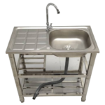 Lavello STAYLUX con 1 Vasca con gocciolatoio reversibile Dx/Sx colore Inox