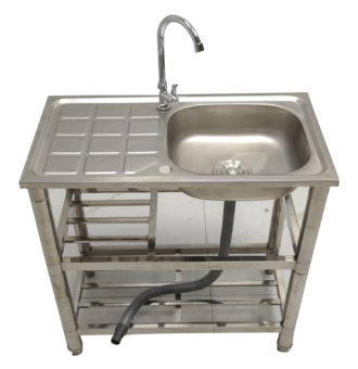 Lavello STAYLUX con 1 Vasca con gocciolatoio reversibile Dx/Sx colore Inox