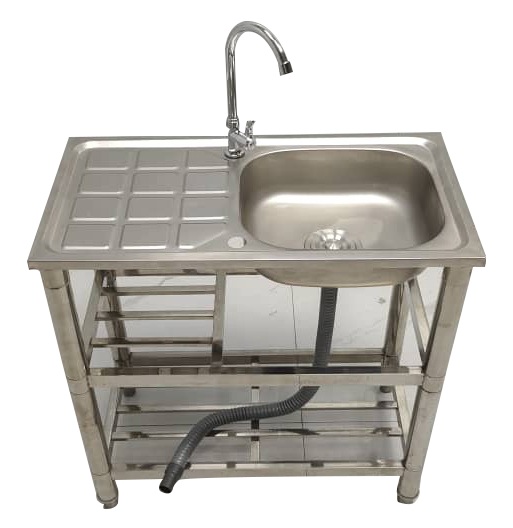 Lavello STAYLUX con 1 Vasca con gocciolatoio reversibile Dx/Sx colore Inox