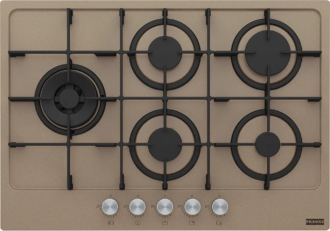 Piano Cottura FRANKE 5 Fuochi Gas 73 cm Oyster FHMA7554GDCLOYC