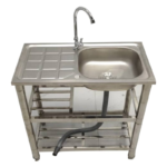 Lavello STAYLUX con 1 Vasca con gocciolatoio reversibile Dx/Sx colore Inox