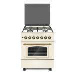 Cucina LAREL 4 Fuochi a Gas Forno Gas 60x60cm Beige L60RBG