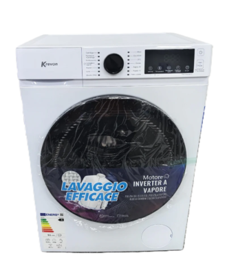 Lavatrice KREVON 10 Kg Classe A Centrifuga 1400 giri TEKR100A10