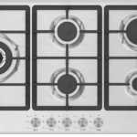 Piano Cottura SCHAUB LORENZ a Gas 5 Fuochi Gas 90 cm Inox SSPC905XFG