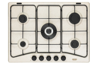 Piano Cottura DE LONGHI a Gas 5 Fuochi 70 cm Colore Avena FFS 57 ASV