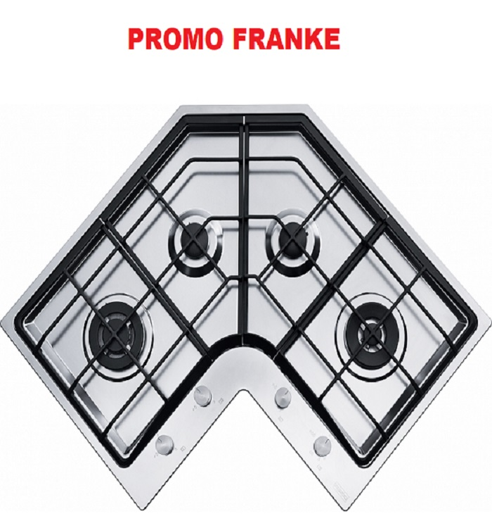 Piano Cottura FRANKE a Gas 4 Fuochi Gas 83 cm Colore Inox FHNECOR43GTCXSC
