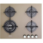 Piano cottura DE LONGHI a gas 60cm Vetro/tortora SLF 460 LT2