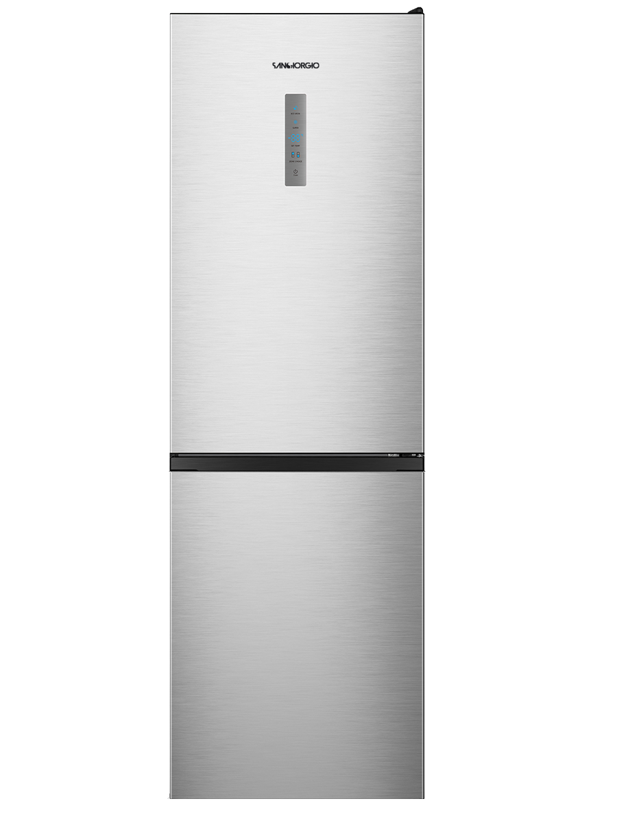 Frigorifero SANGIORGIO combinato No Frost E 336 Litri Silver SC38NFXDE