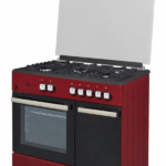 Cucina STAYLUX 90X60 Forno elettrico 60 porta bombola 696-S50F BLACK/BURGUNDY OUT.