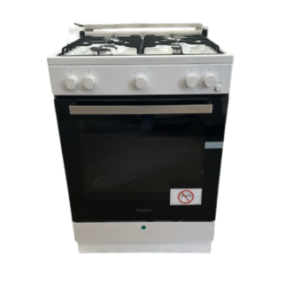 Cucina WHIRLPOOL 4 Fuochi a Gas Forno a gas 60x60 cm Bianco WS67G1KMW/MEA
