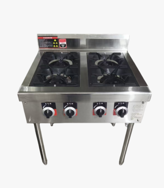 Cucina STAYLUX 4 Fuochi Industriale 75 cm Inox