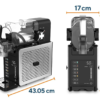 Dimensioni Kumtel HSLUSH-01: 17 x 43,05 x 42,52 cm