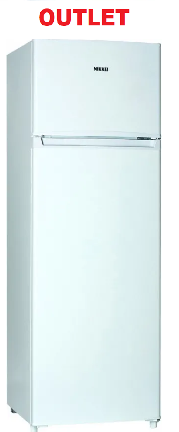 Frigorifero Nikkei OUT. Doppia porta Classe E colore Bianco KNDP240