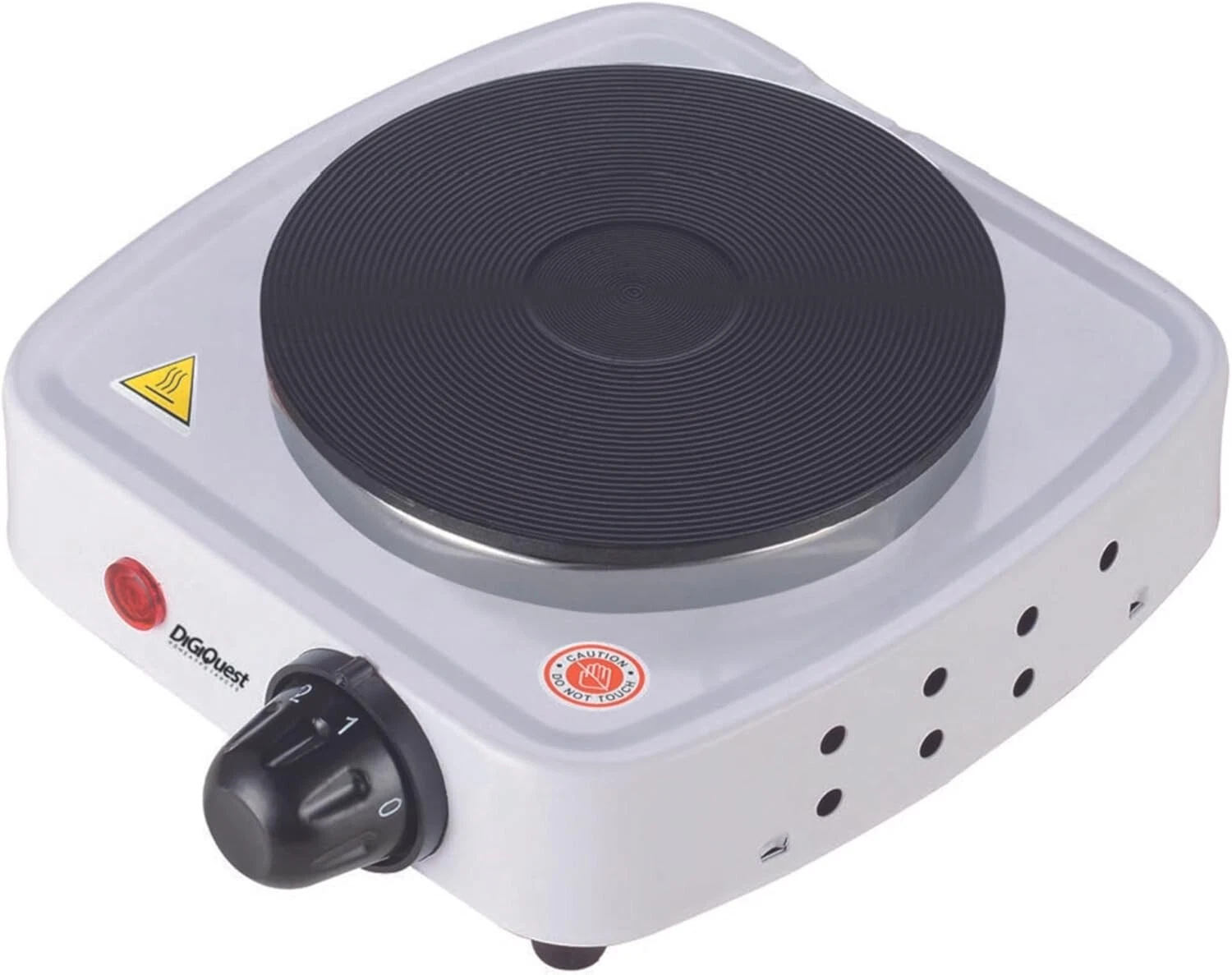 Piastra Elettrica Digiquest in ghisa Acciaio Bianco OBI 10